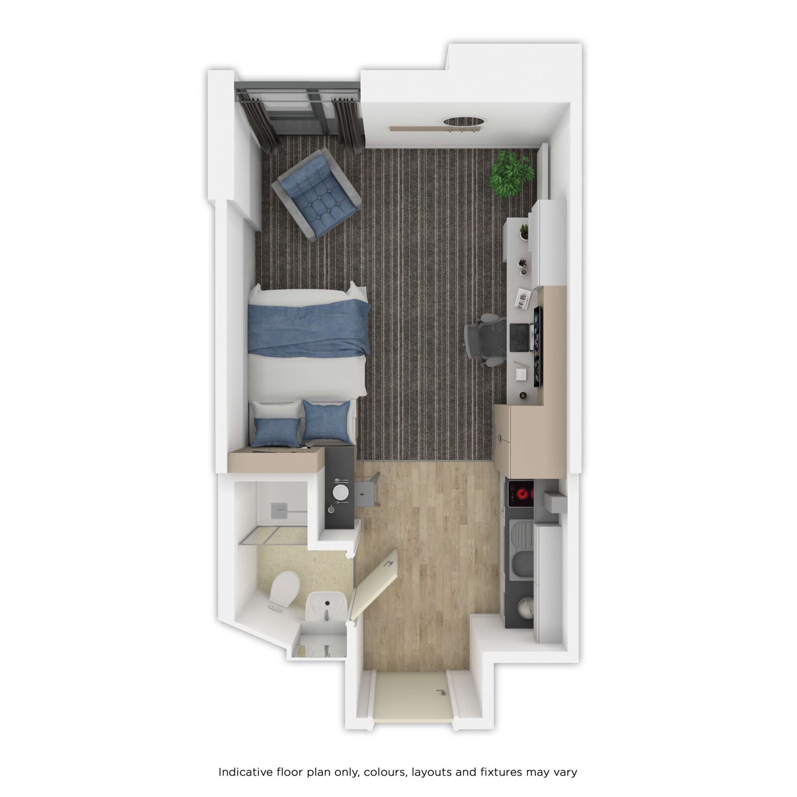 Indicative studio plan