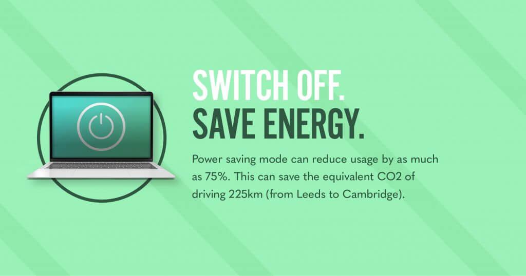 Switch off - save on energy