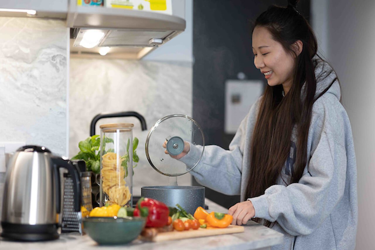 student being vegan on a budget this Veganuary at downing students