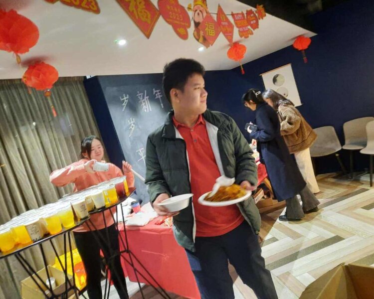 Students celebrating Chinese New Year