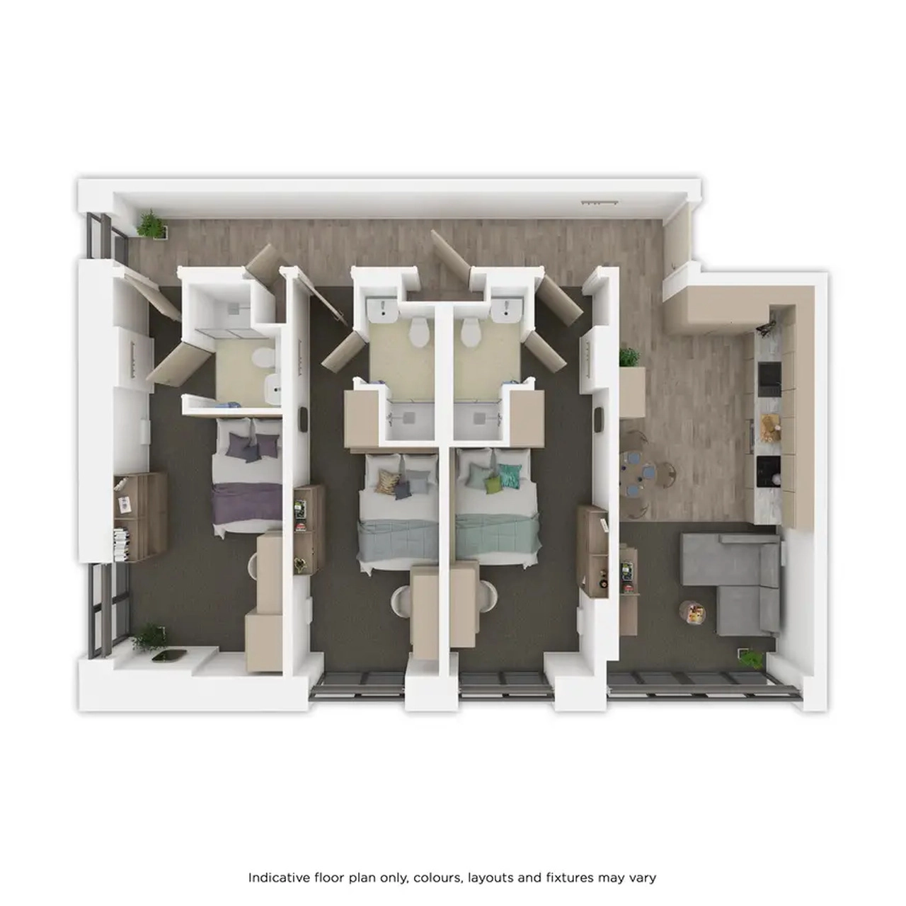 Square-Gardens-Acer-3-bed-example-shared-apartment-layout