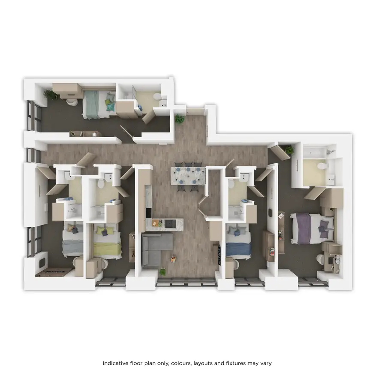 Square-Gardens-Acer-shared-apartment-5-bed-floor-plan