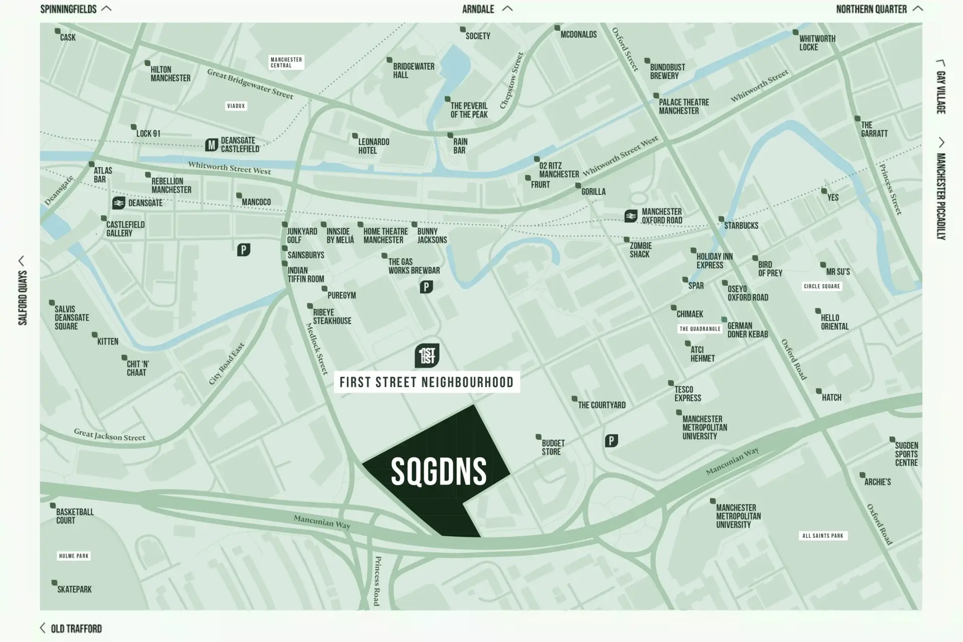 Square Gardens Location Map